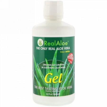 Real Aloe, アロエベラジェル, 32液量オンス（960 ml）