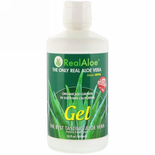 Real Aloe, アロエベラジェル, 32液量オンス（960 ml）