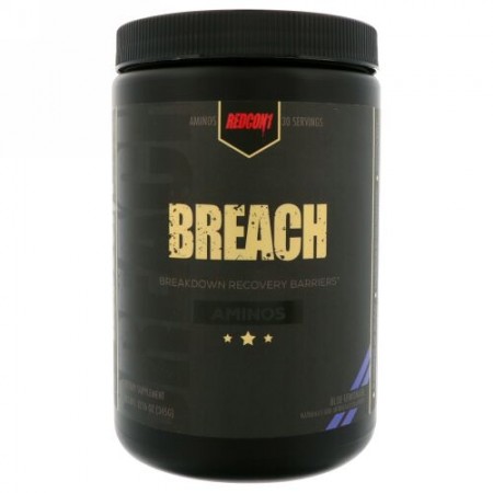 Redcon1, ブリーチ、アミノ、ブルーレモネード、12.16 oz (345 g) (Discontinued Item)