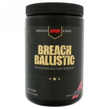 Redcon1, ブリーチバリスティック、エナジャイズドBCAA、ウォータメロン、11.11 oz (315 g) (Discontinued Item)