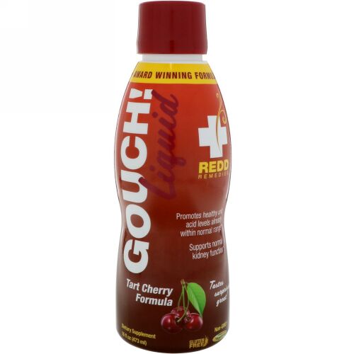 Redd Remedies, ガウチリキッド、タルトチェリーフォーミュラ、16 fl oz (473 ml) (Discontinued Item)