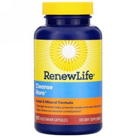 Renew Life, クレンズモア、植物性カプセル100粒