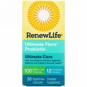 Renew Life, 究極のケア、Ultimate Flora（アルティメットフローラ）プロバイオティクス、1,000億の活性培養菌、ベジカプセル30粒