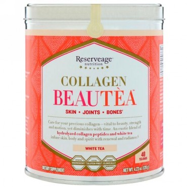 ReserveAge Nutrition, コラーゲンビューティー、パイチャ（白茶）、ティーバッグ48個 (Discontinued Item)