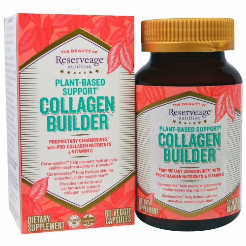 ReserveAge Nutrition, コラーゲンビルダー, プラントベースサポート, 60錠 (ベジカプセル) (Discontinued Item)
