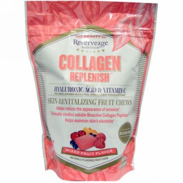 ReserveAge Nutrition, Collagen Replenish、Mixed Fruit Flavor、60ソフトチュー