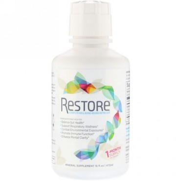 Restore, フォーガットヘルスミネラルサプリメント、16 fl oz (473 ml)