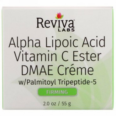 Reviva Labs, アルファリポ酸, ビタミンCエスター&DMAEクリーム, 2オンス（55 g）