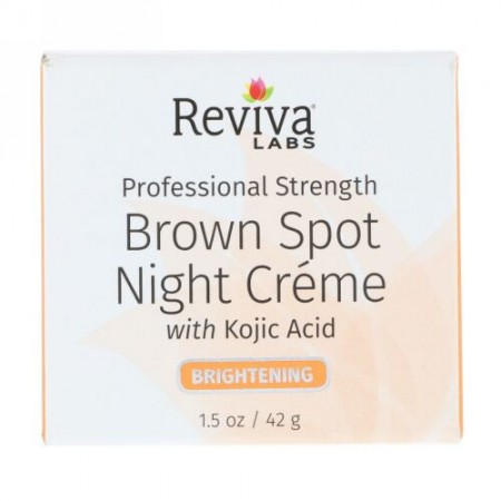 Reviva Labs, ブラウンスポットナイトクリーム、1.5 oz (42 g) (Discontinued Item)