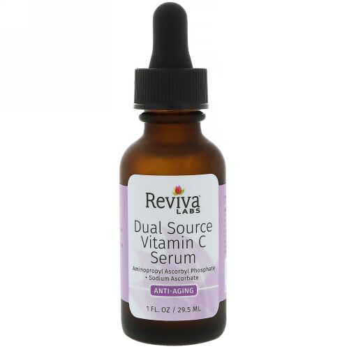 Reviva Labs, デュアルソース・ビタミンCセラム、アンチエイジング、 1液量オンス(29.5 ml) (Discontinued Item)