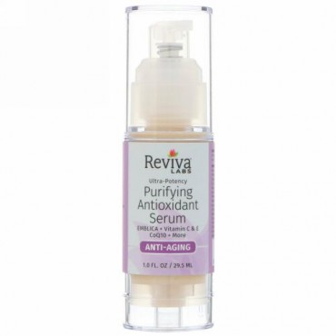 Reviva Labs, ピュリファイング・アンチオキシダント・セラム、1 fl oz (29.5 ml) (Discontinued Item)