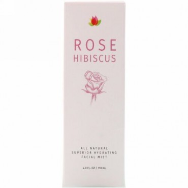 Reviva Labs, Rose Hibiscus Hydrating Facial Mist , 4 fl oz (118 ml) (Discontinued Item)