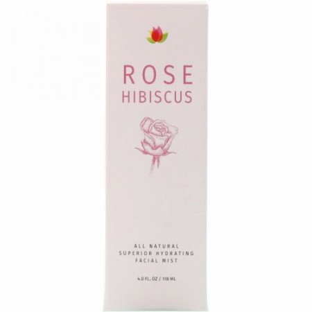 Reviva Labs, Rose Hibiscus Hydrating Facial Mist , 4 fl oz (118 ml) (Discontinued Item)