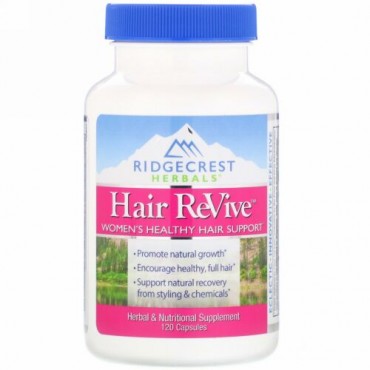 RidgeCrest Herbals, 髪復活（Hair ReVive）, 120カプセル