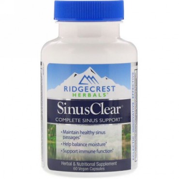 RidgeCrest Herbals, SinusClear, 60 Vegan Capsules