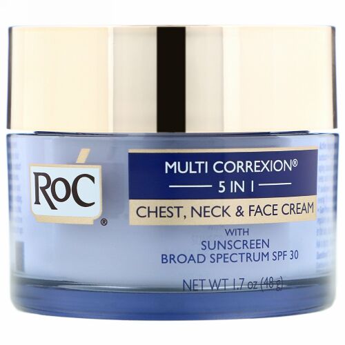 RoC, マルチコレキシン5イン1、胸元・首・顔のクリーム、1.7 oz (48 g)