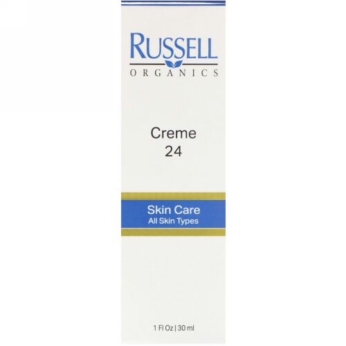 Russell Organics, クリーム 24、 1 fl oz (30 ml) (Discontinued Item)