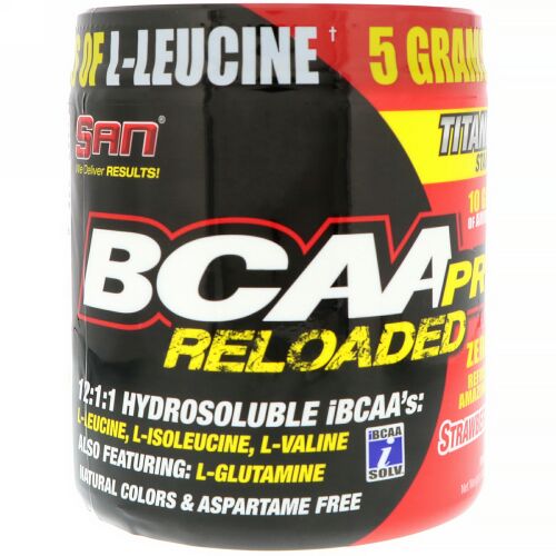 SAN Nutrition, BCAA Pro Reloaded, Strawberry Kiwi, 4 oz (114.7 g) (Discontinued Item)