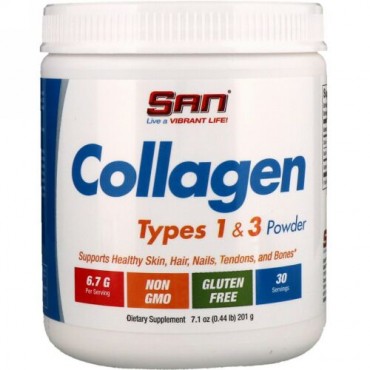 SAN Nutrition, コラーゲン、タイプ1 & 3パウダー、201g（7.1 oz） (Discontinued Item)