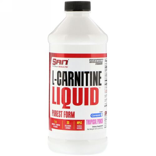 SAN Nutrition, L-カルニチンリキッド、トロピカルパンチ、473ml（16 fl oz） (Discontinued Item)