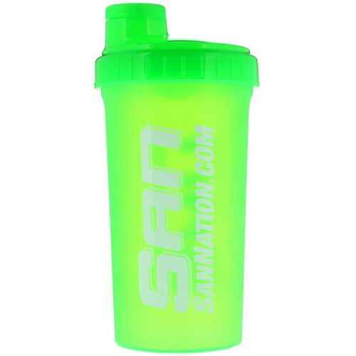 SAN Nutrition, シェイカーカップ、ネオングリーン、24 oz (Discontinued Item)