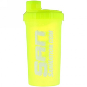 SAN Nutrition, シェイカーカップ、ネオンイエロー、24 oz (Discontinued Item)