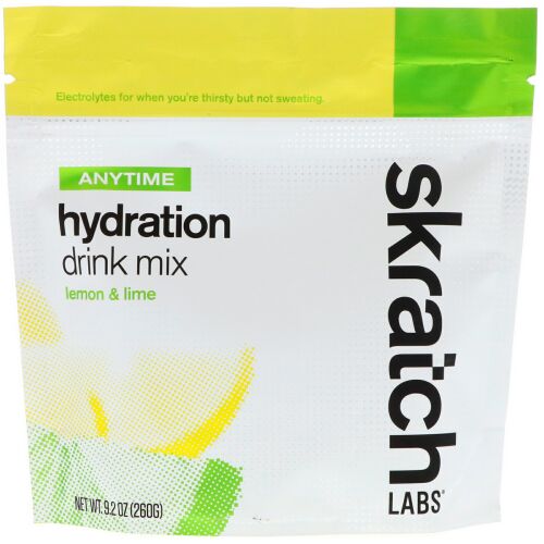 SKRATCH LABS, Anytime Hydration Drink Mix, Lemon & Lime, 9.2 oz (260 g) (Discontinued Item)