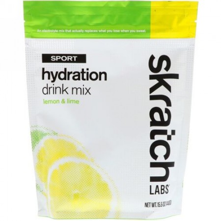 SKRATCH LABS, Sport Hydration Drink Mix, Lemon & Lime, 15.5 oz (440 g) (Discontinued Item)