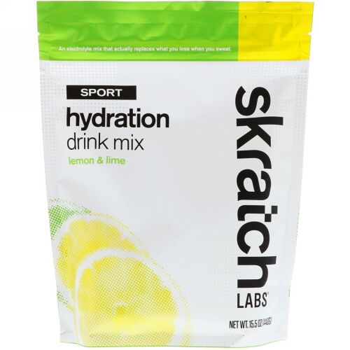 SKRATCH LABS, Sport Hydration Drink Mix, Lemon & Lime, 15.5 oz (440 g) (Discontinued Item)
