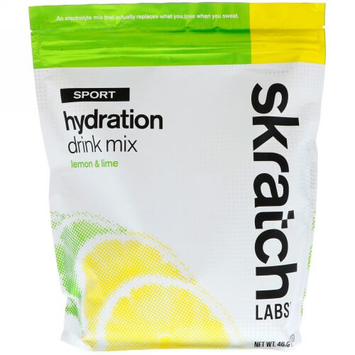 SKRATCH LABS, Sport Hydration Drink Mix, Lemon & Lime, 46.5 oz (1,320 g) (Discontinued Item)