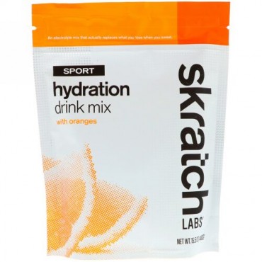 SKRATCH LABS, Sport Hydration Drink Mix, Oranges, 15.5 oz (440 g) (Discontinued Item)