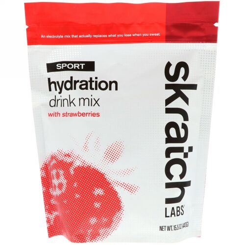 SKRATCH LABS, Sport Hydration Drink Mix, Strawberries, 15.5 oz (440 g) (Discontinued Item)