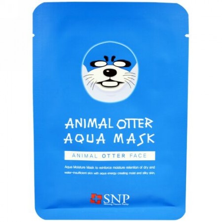 SNP, アニマルオッター アクア マスク、 10 マスク x 各(25 ml) (Discontinued Item)