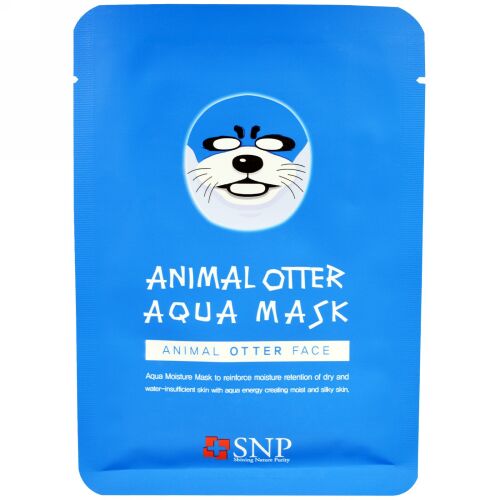 SNP, アニマルオッター アクア マスク、 10 マスク x 各(25 ml) (Discontinued Item)