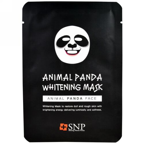SNP, Animal Panda Whitening Mask, 10 Sheets x (25 ml) Each (Discontinued Item)