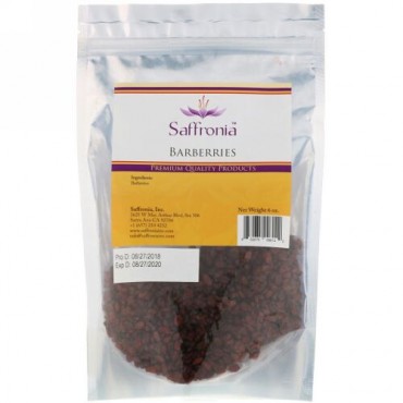 Saffronia, Dried Barberries, 6 oz (Discontinued Item)