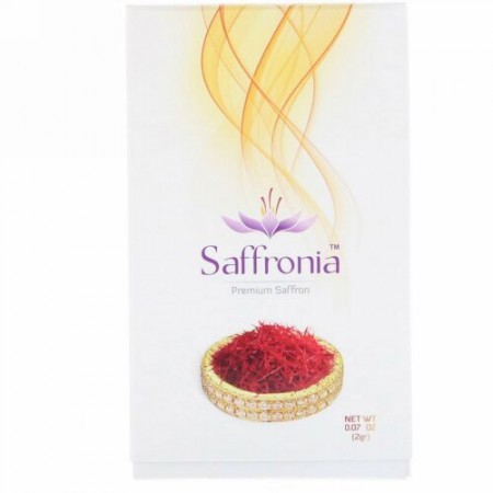 Saffronia, プレミアムサフラン、0.07オンス (2 gr) (Discontinued Item)