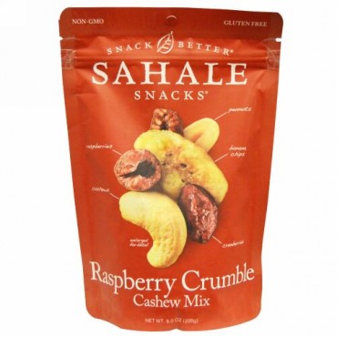 Sahale Snacks, ラズベリー・クランブル・カシュー・ミックス、8.0 oz (226 g)