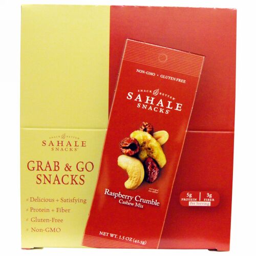 Sahale Snacks, ラズベリー クランブル カシュー ミックス、9パック、各1.5 oz (42.5 g)