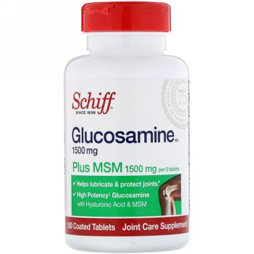 Schiff, グルコサミン プラス MSM, 150 コーティング錠剤