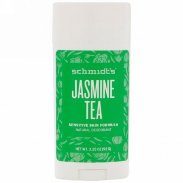 Schmidt's, 繊細肌フォーミュラ、ジャスミンティー、3.25 oz (92 g)