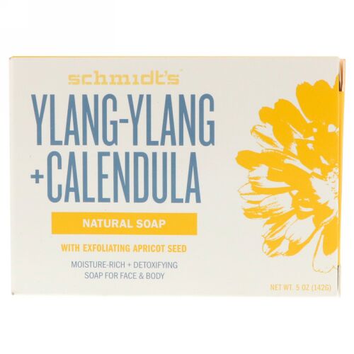 Schmidt's, Natural Soap, Ylang-Ylang + Calendula, 5 oz (142 g) (Discontinued Item)