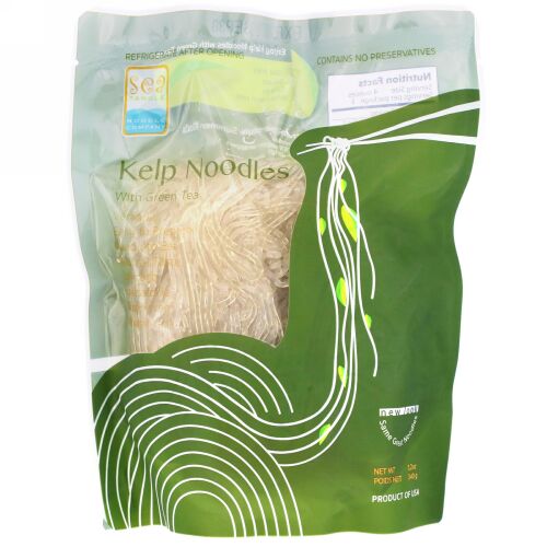 Sea Tangle Noodle Company, Kelp 緑茶成分配合ヌードル, 12 オンス (340 g)