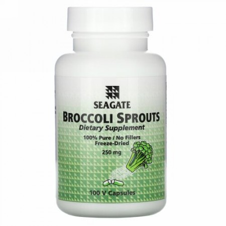 Seagate, ブロッコリー・スプラウト,  250 mg, 100 ベジタブルカプセル