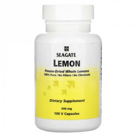 Seagate, レモン、 450 mg、Vキャップ 100錠