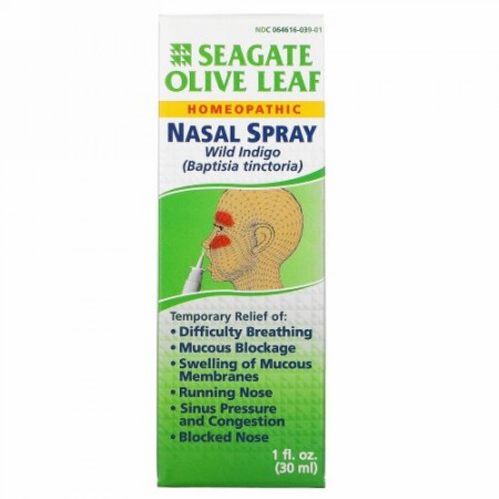 Seagate, オリーブリーフ　ナサルスプレー、1 fl oz (30 ml)