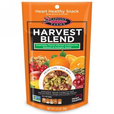 Seapoint Farms, エダマメ・サンシャイン・ブレンド、ドライロースト・エダマメ、3.5オンス（99g） (Discontinued Item)