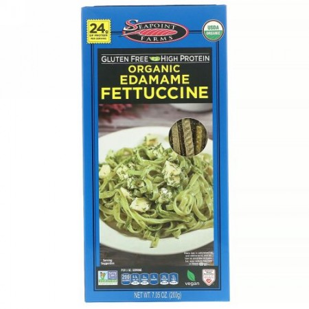 Seapoint Farms, オーガニック枝豆フェットチーネ、200g