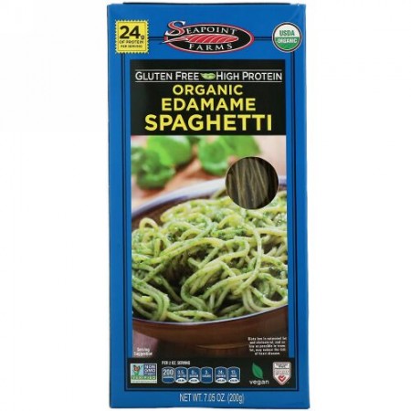Seapoint Farms, オーガニック枝豆スパゲッティ、200g