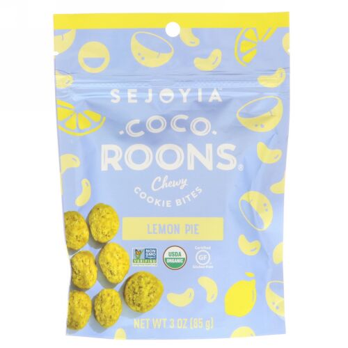 Sejoyia, ココルーンズ、チューイークッキーバイツ、レモンパイ、3オンス (85 g) (Discontinued Item)
